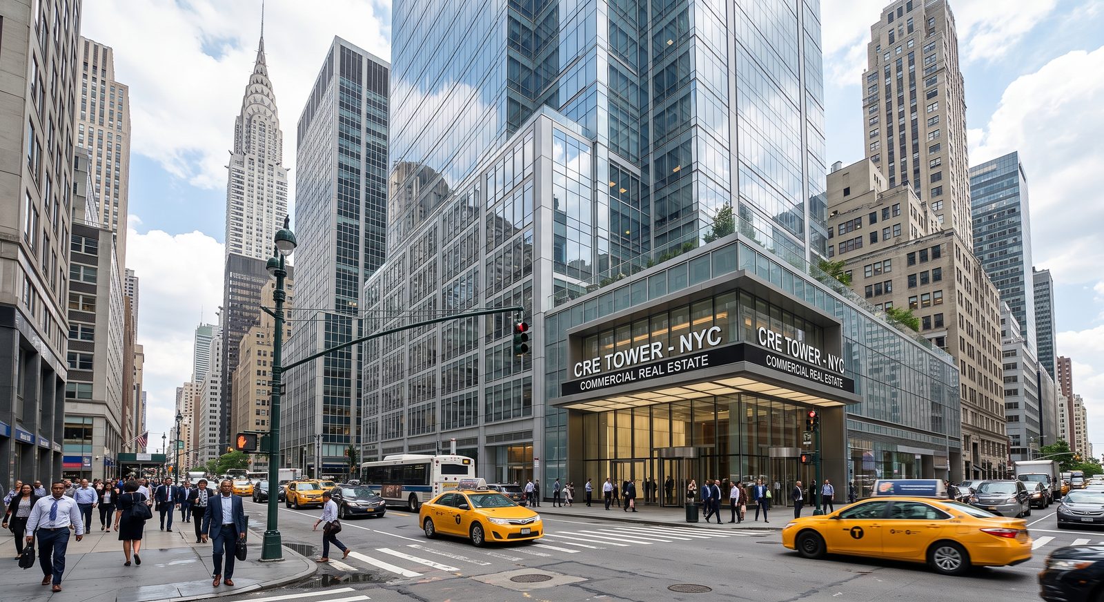 Commercial real estate office towers